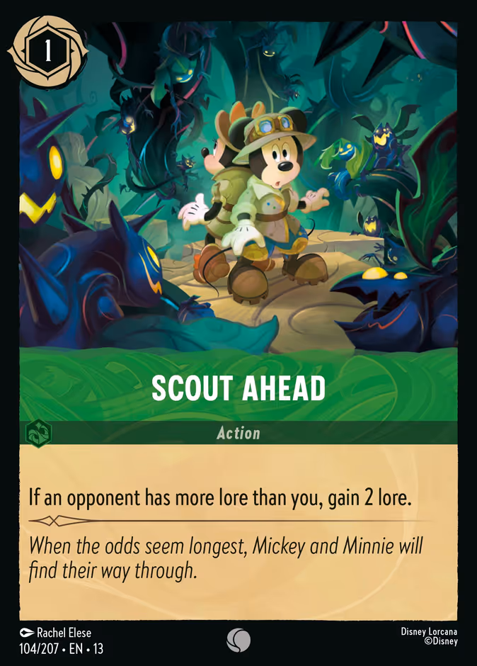 Scout Ahead 13-104 Lorcana card