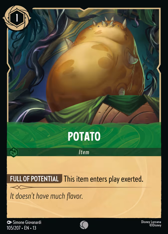 Potato 13-105 Lorcana card
