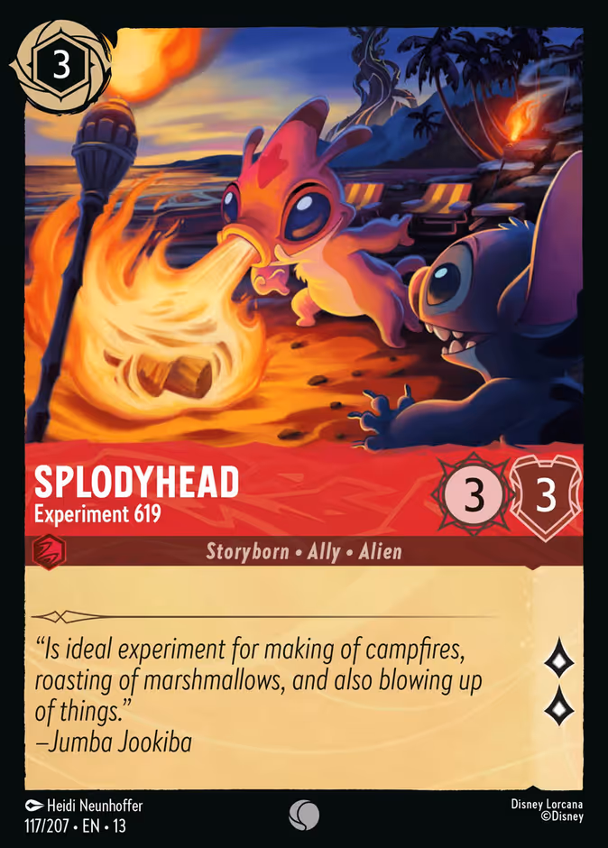 Splodyhead - Experiment 619 13-117 Lorcana card