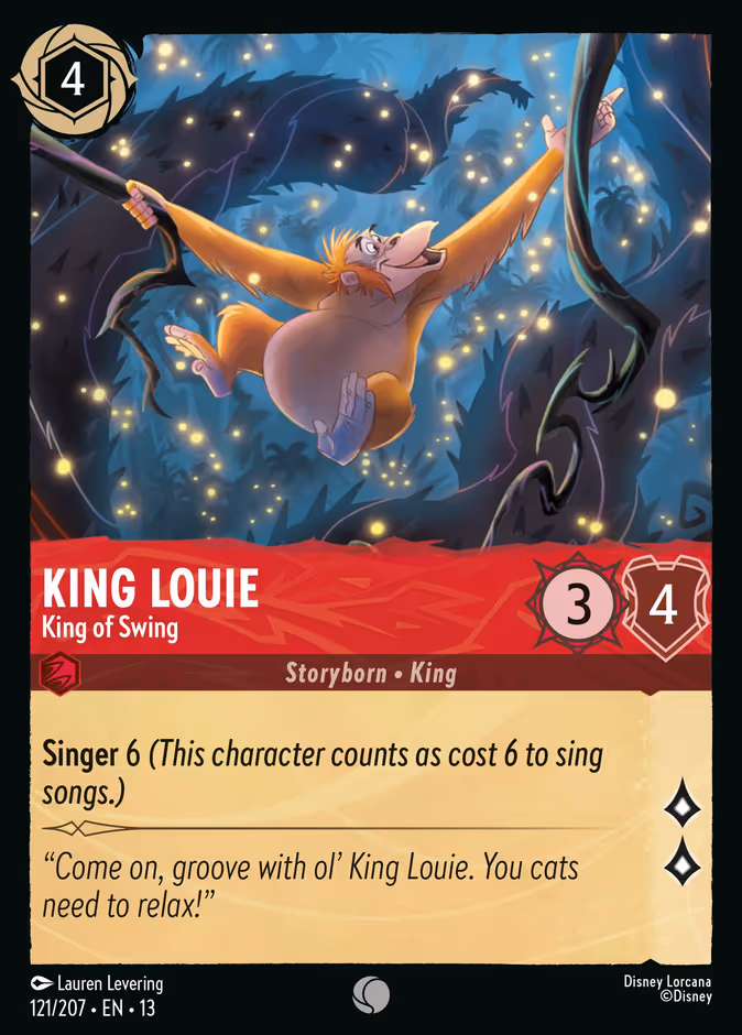 King Louie - King of Swing 13-121 Lorcana card