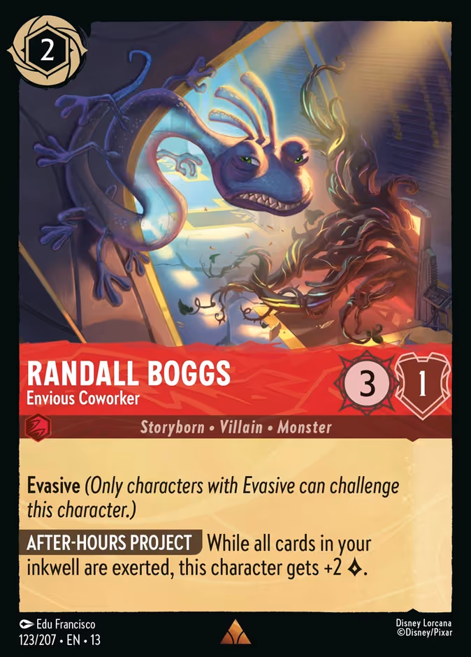 Randall Boggs - Envious Coworker 13-123 Lorcana card