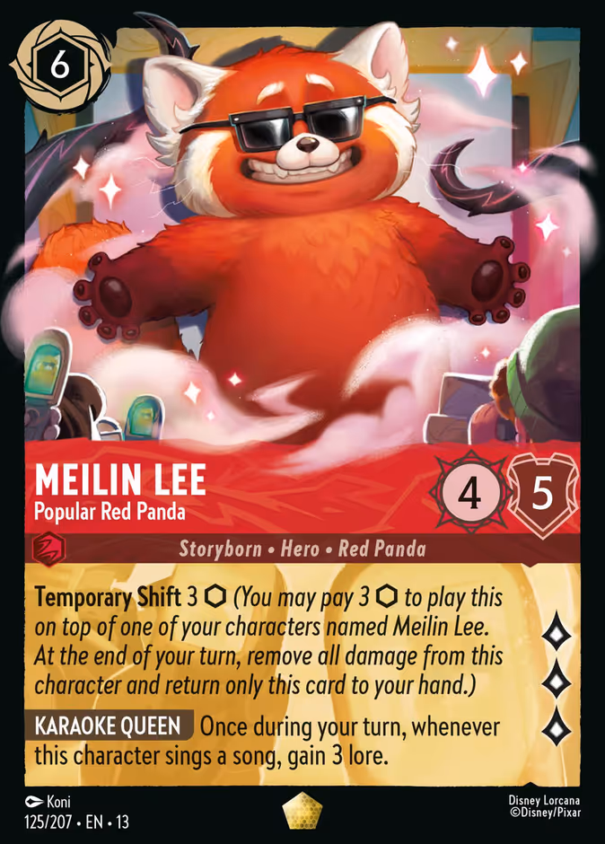 Meilin Lee - Popular Red Panda 13-125 Lorcana card