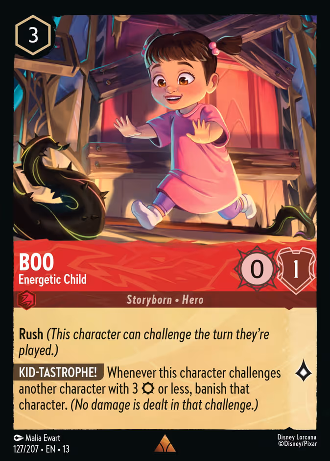 Boo - Energetic Child 13-127 Lorcana card