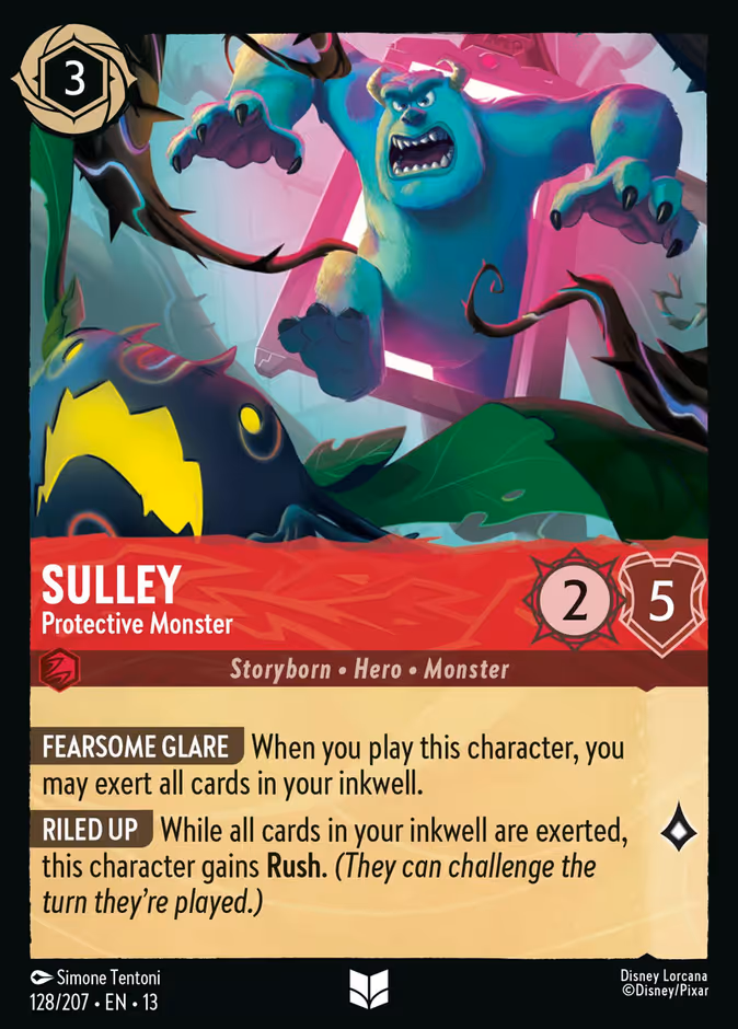 Sulley - Protective Monster 13-128 Lorcana card