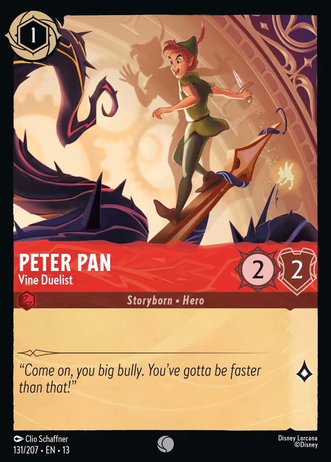 Peter Pan - Vine Duelist 13-131 Lorcana card