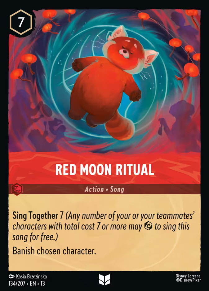 Red Moon Ritual 13-134 Lorcana card