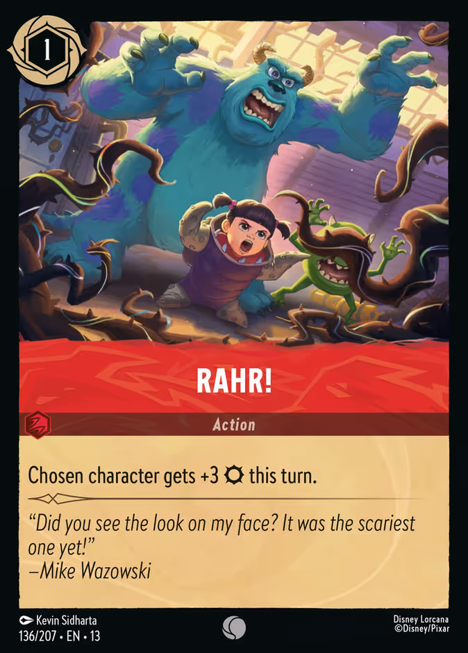 RAHR! 13-136 Lorcana card