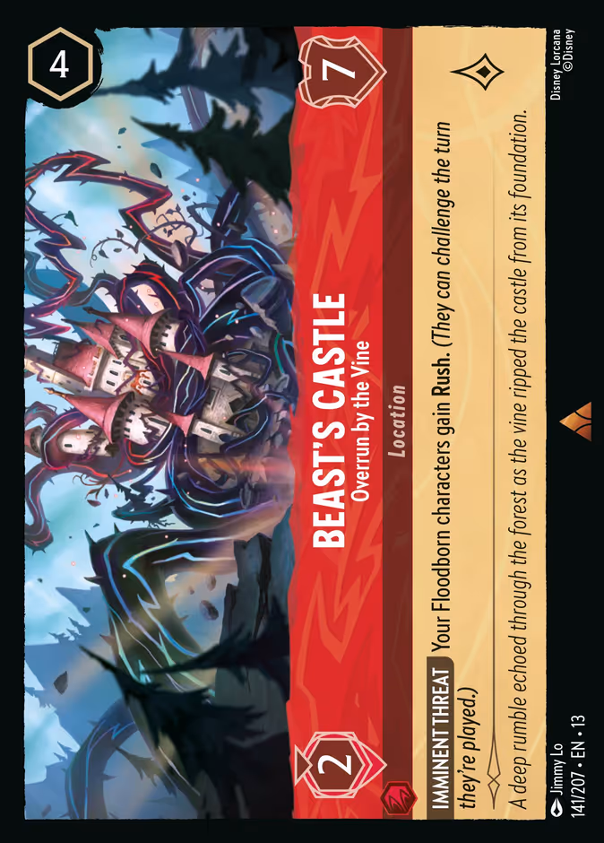 Beast's Castle - Overrun by the Vine 13-141 Lorcana card