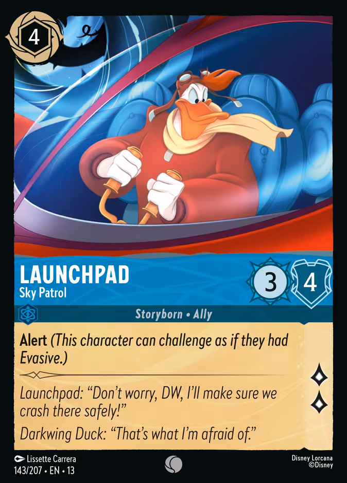 Launchpad - Sky Patrol 13-143 Lorcana card