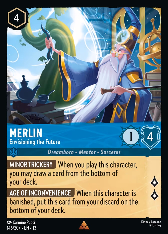 Merlin - Envisioning the Future 13-146 Lorcana card