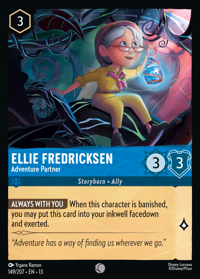 Ellie Fredricksen - Adventure Partner 13-149 Lorcana card