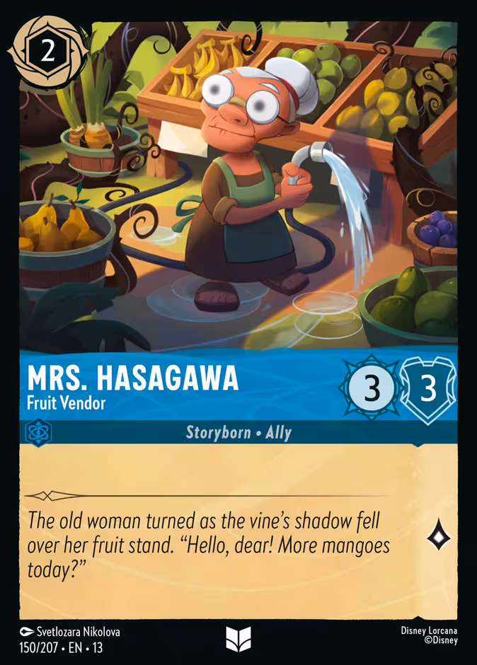 Mrs. Hasagawa - Fruit Vendor 13-150 Lorcana card