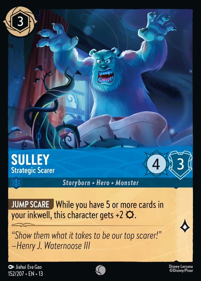 Sulley - Strategic Scarer 13-152 Lorcana card