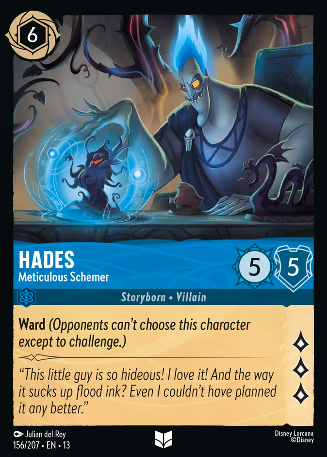 Hades - Meticulous Schemer 13-156 Lorcana card