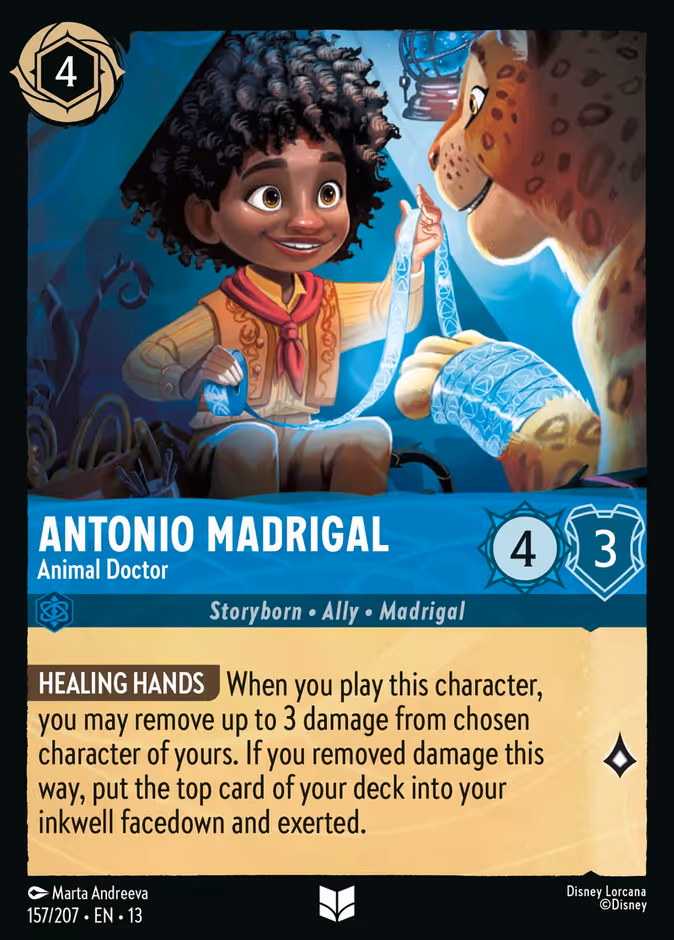 Antonio Madrigal - Animal Doctor 13-157 Lorcana card