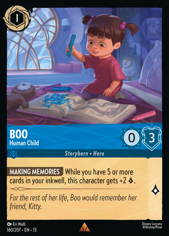 Boo - Human Child 13-160 Lorcana card