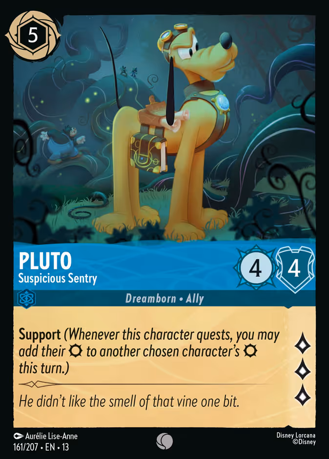Pluto - Suspicious Sentry 13-161 Lorcana card