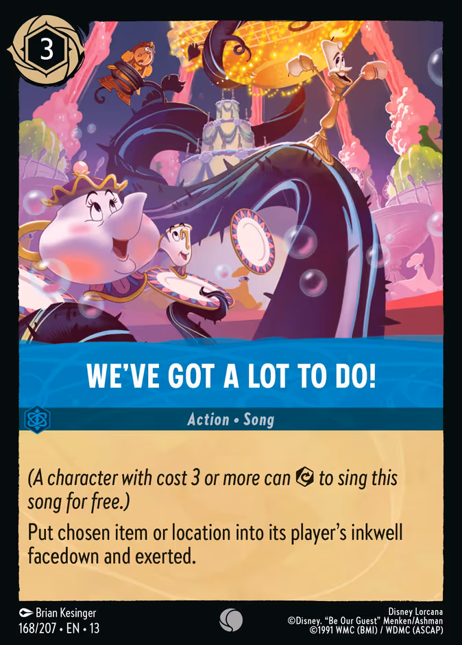 We've Got a Lot to Do! 13-168 Lorcana card
