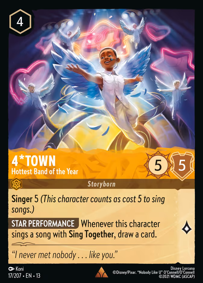 4*Town - Hottest Band of the Year 13-17 Lorcana card