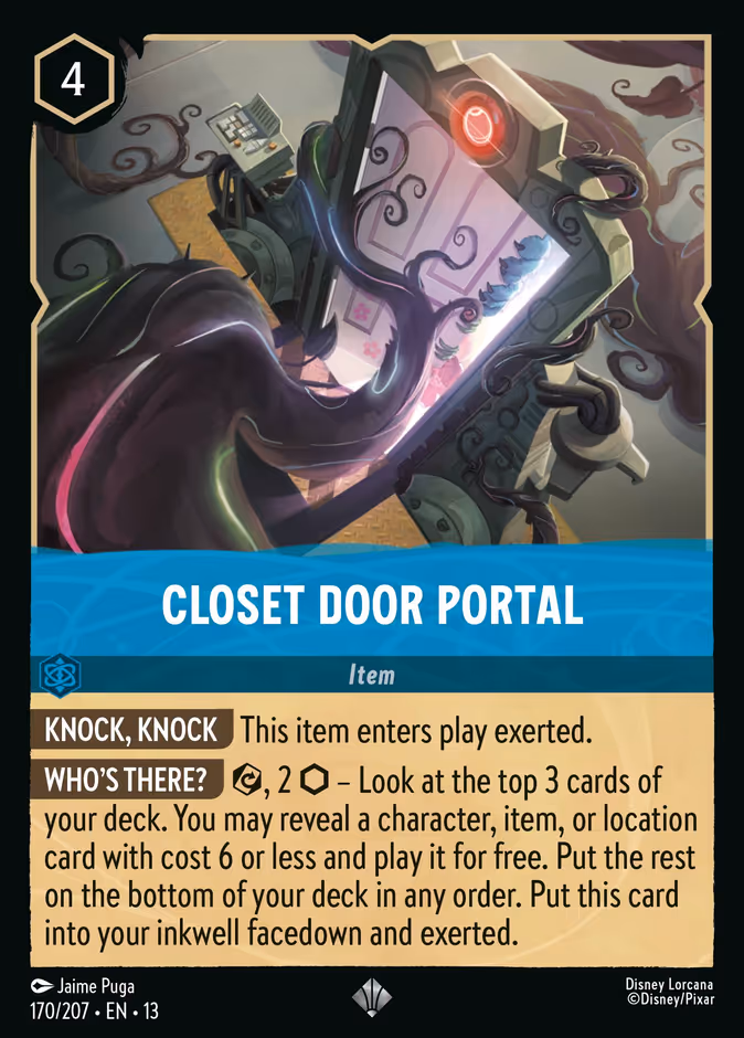 Closet Door Portal 13-170 Lorcana card