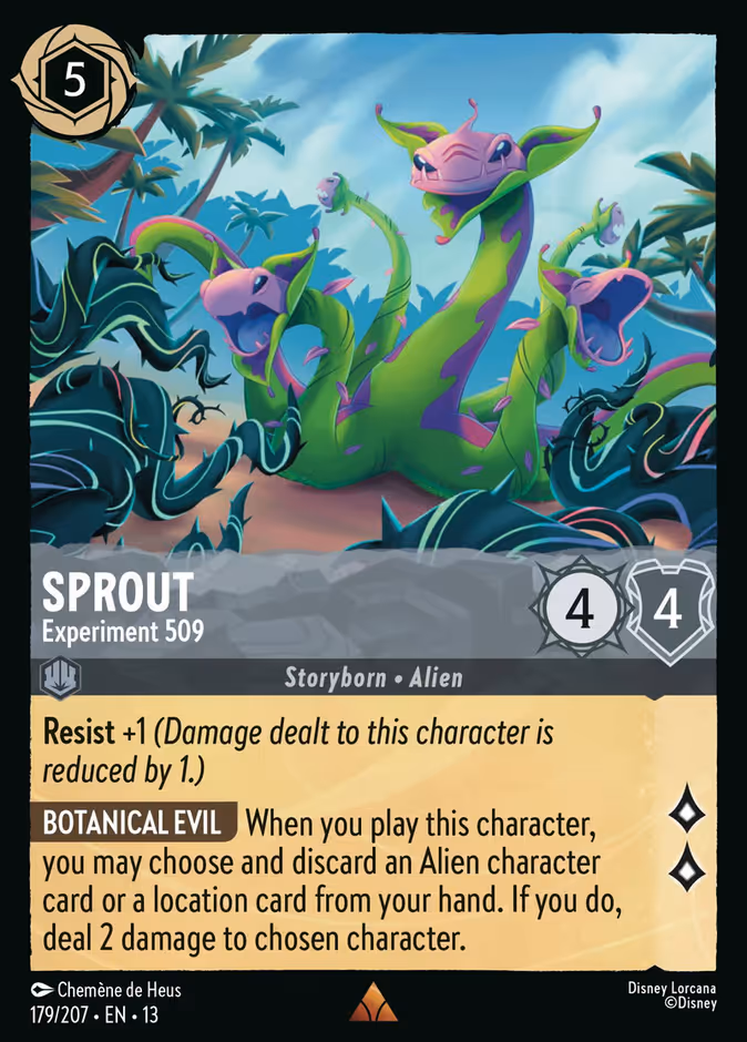 Sprout - Experiment 509 13-179 Lorcana card