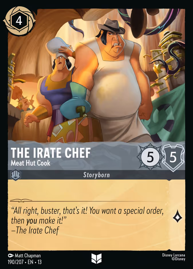 The Irate Chef - Meat Hut Cook 13-190 Lorcana card