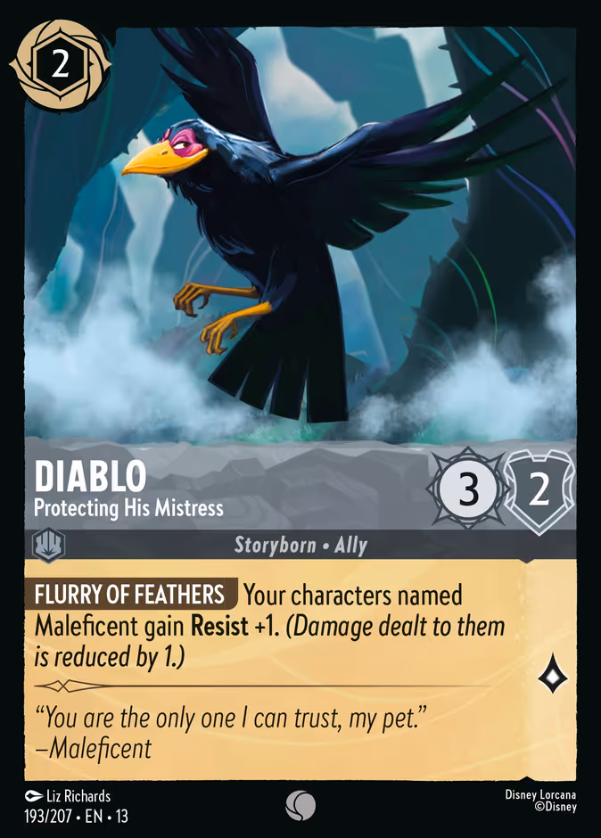 Diablo - Protecting His Mistress 13-193 Lorcana card