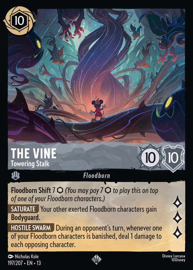The Vine - Towering Stalk 13-197 Lorcana card