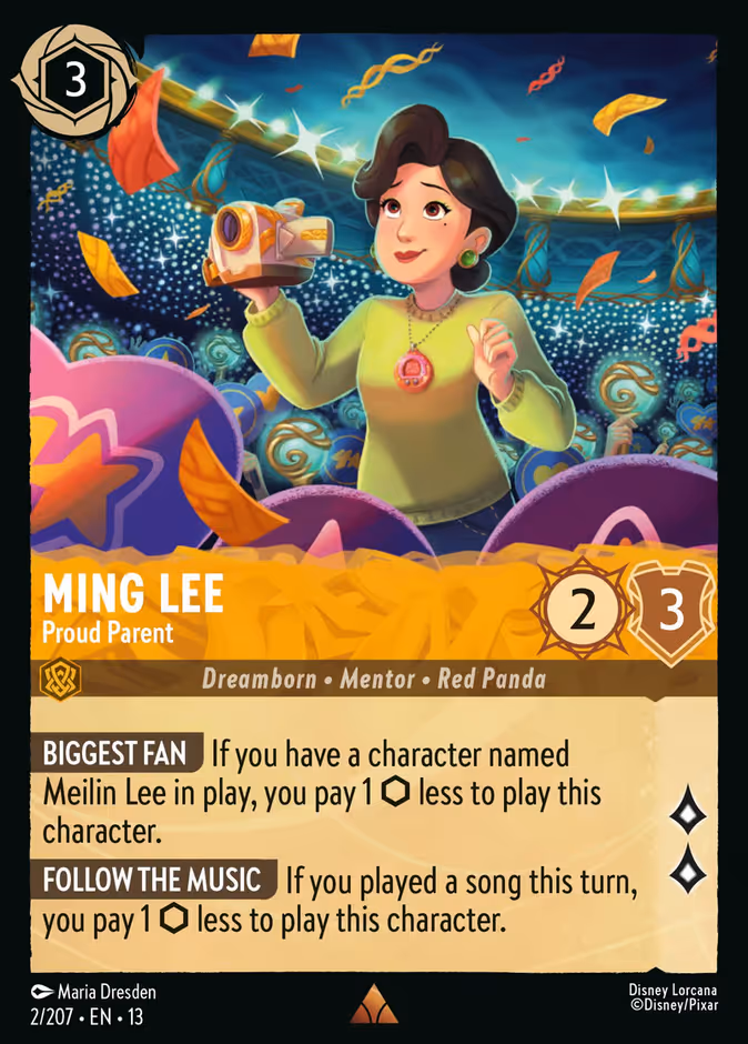 Ming Lee - Proud Parent 13-2 Lorcana card