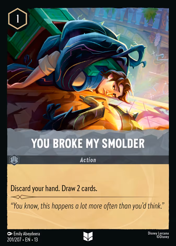 You Broke My Smolder 13-201 Lorcana card