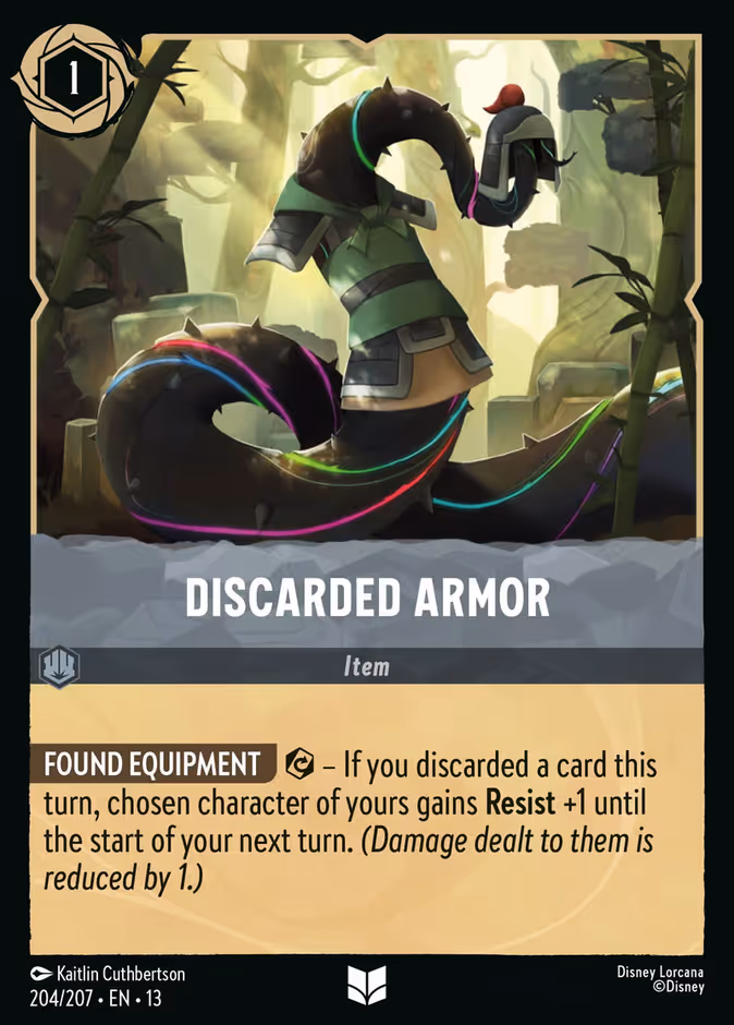 Discarded Armor 13-204 Lorcana card