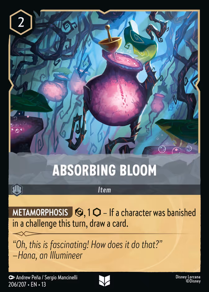 Absorbing Bloom 13-206 Lorcana card