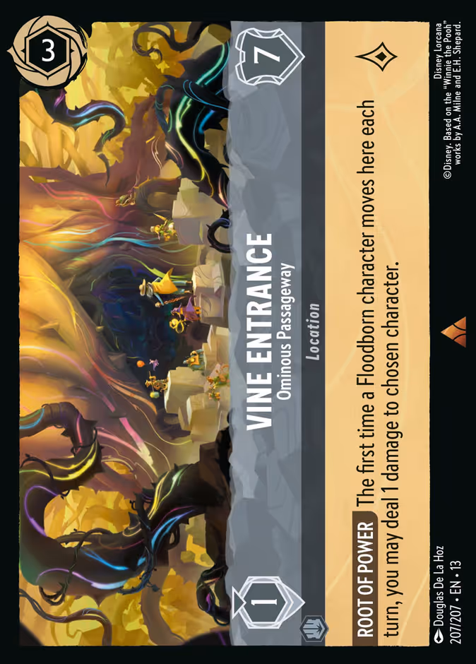 Vine Entrance - Ominous Passageway 13-207 Lorcana card
