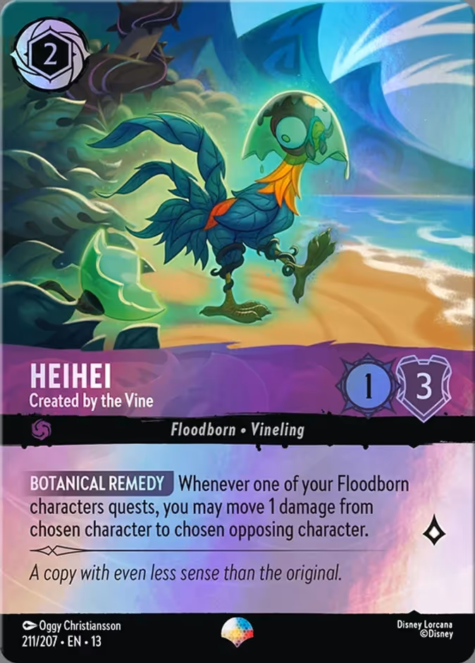 Heihei - Created by the Vine 13-211 Lorcana card