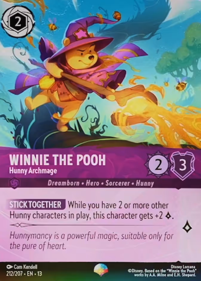 Winnie the Pooh - Hunny Archmage 13-212 Lorcana card