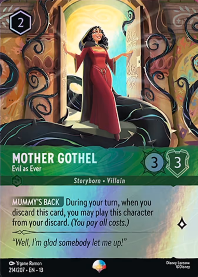 Mother Gothel - Evil as Ever 13-214 Lorcana card