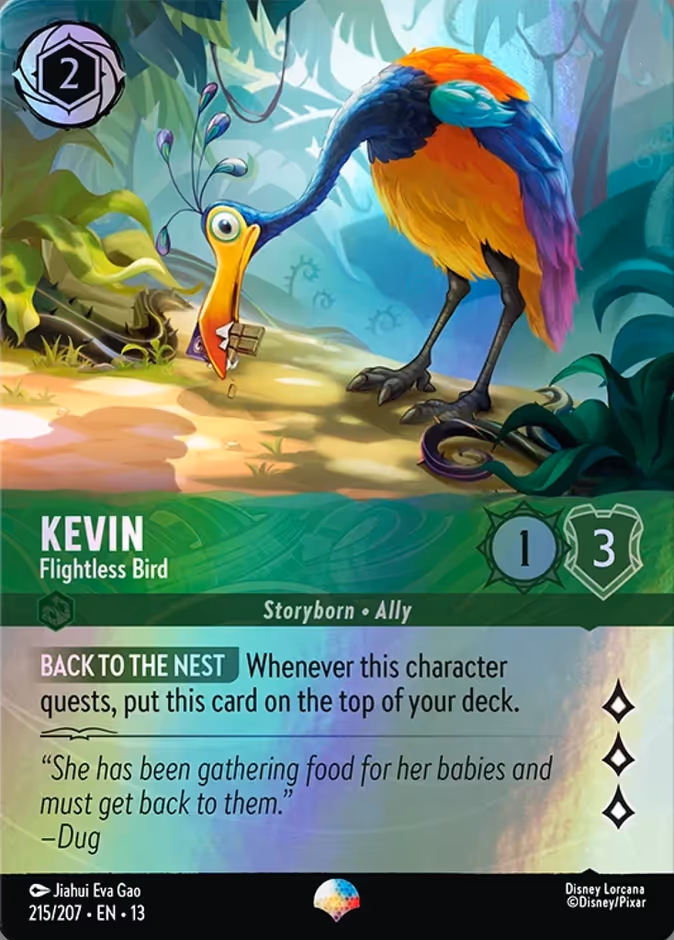 Kevin - Flightless Bird 13-215 Lorcana card