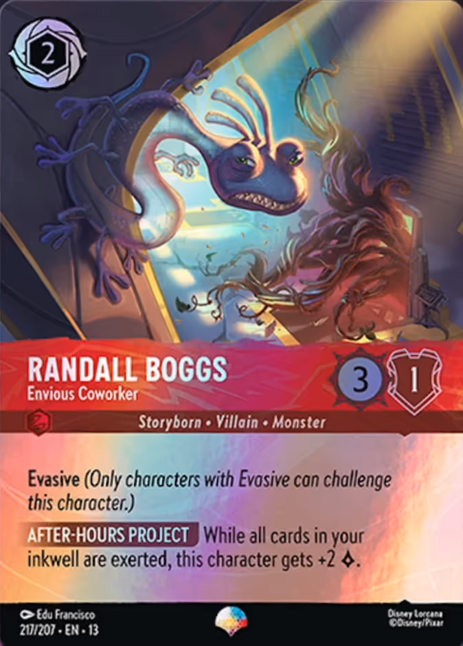 Randall Boggs - Envious Coworker 13-217 Lorcana card
