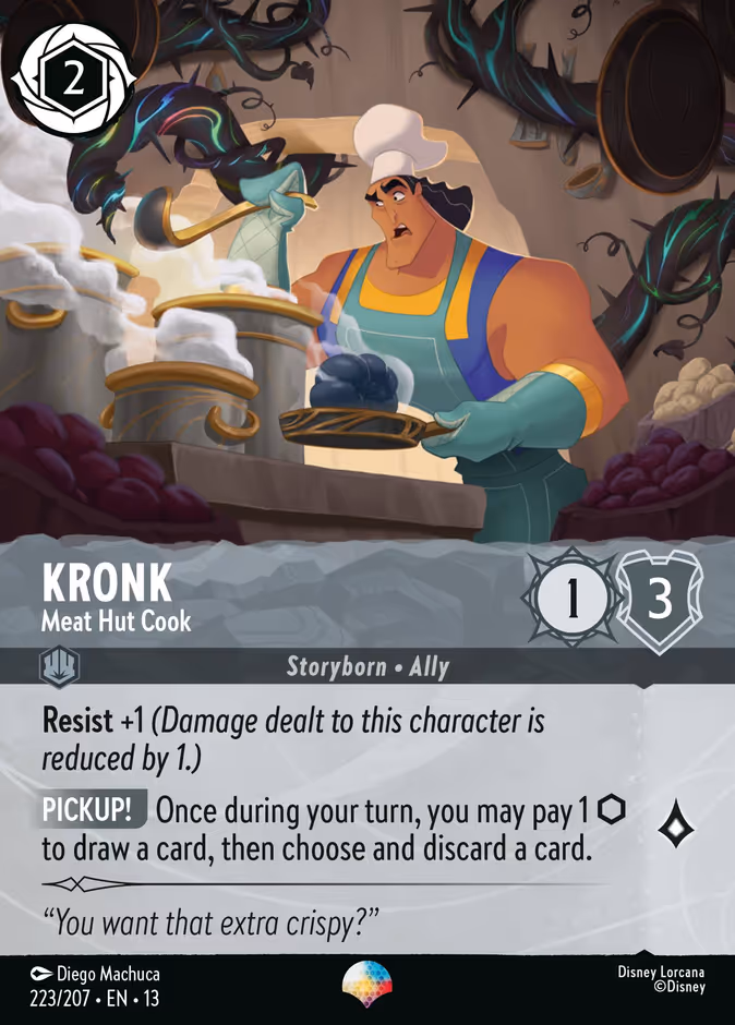 Kronk - Meat Hut Cook 13-223 Lorcana card