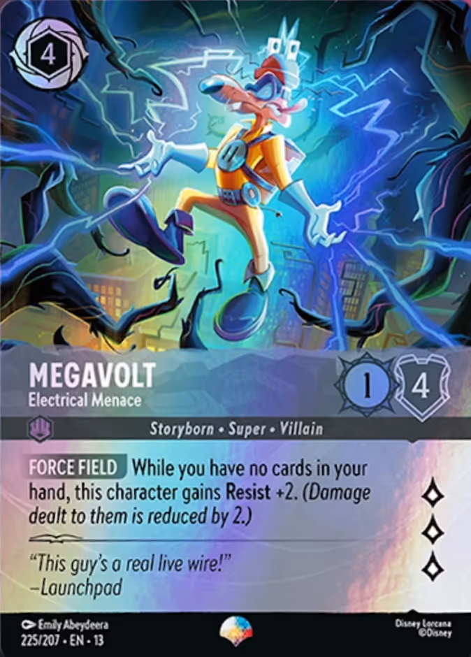 Megavolt - Electrical Menace 13-225 Lorcana card