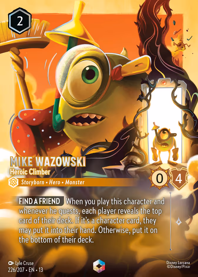 Mike Wazowski - Heroic Climber 13-226 Lorcana card