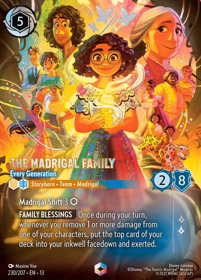 The Madrigal Family - Every Generation 13-230 Lorcana card