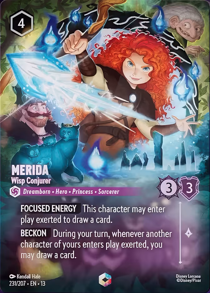 Merida - Wisp Conjurer 13-231 Lorcana card