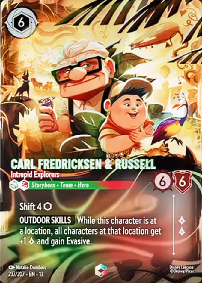 Carl Fredricksen & Russell - Intrepid Explorers 13-237 Lorcana card