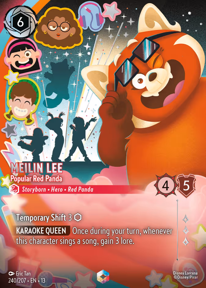 Meilin Lee - Popular Red Panda 13-240 Lorcana card
