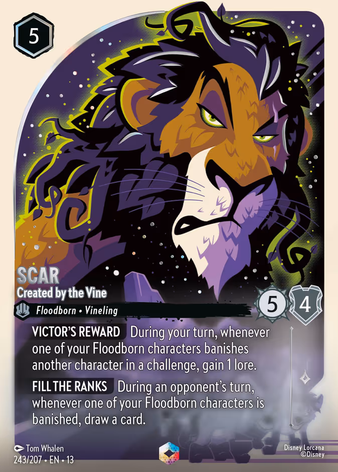 Scar - Created by the Vine 13-243 Lorcana card