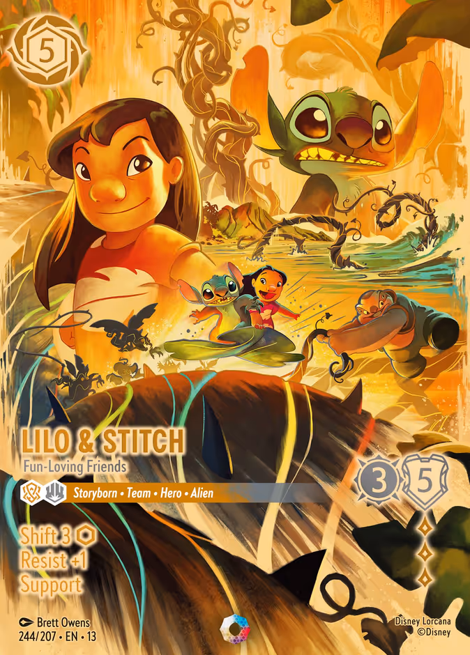 Lilo & Stitch - Fun-Loving Friends 13-244 Lorcana card