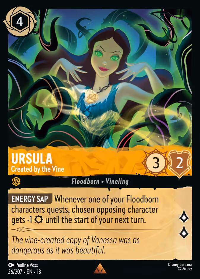 Ursula - Created by the Vine 13-26 Lorcana card