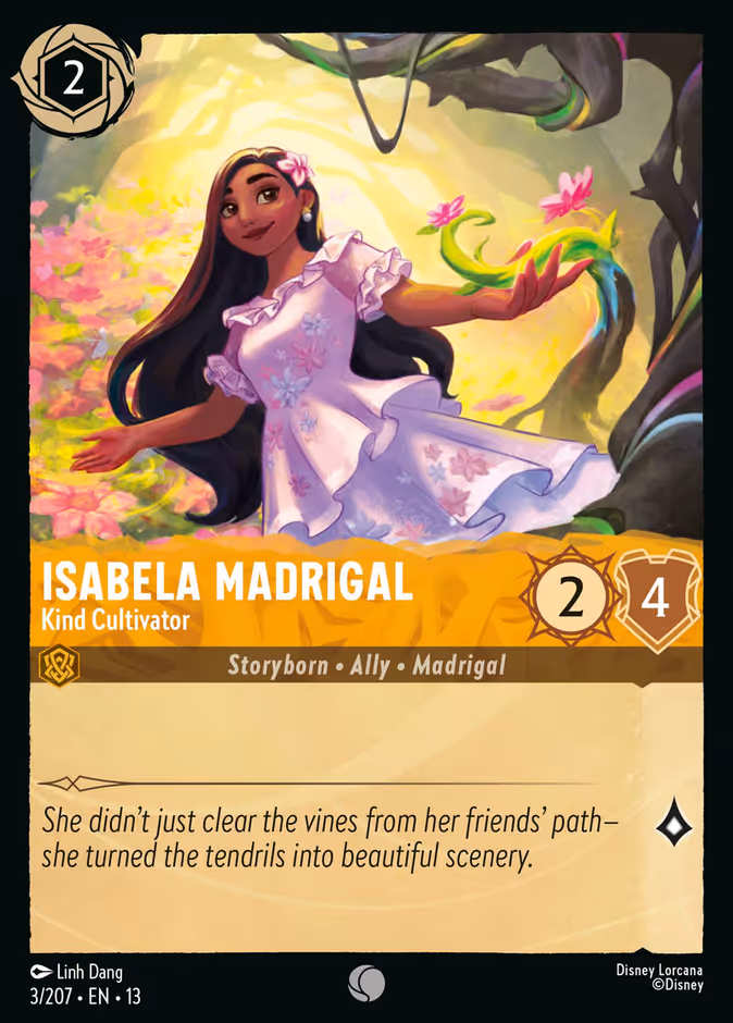 Isabela Madrigal - Kind Cultivator 13-3 Lorcana card