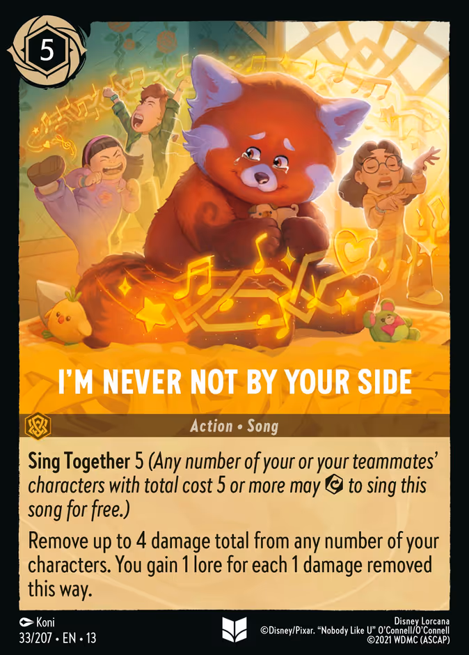 I'm Never Not by Your Side 13-33 Lorcana card